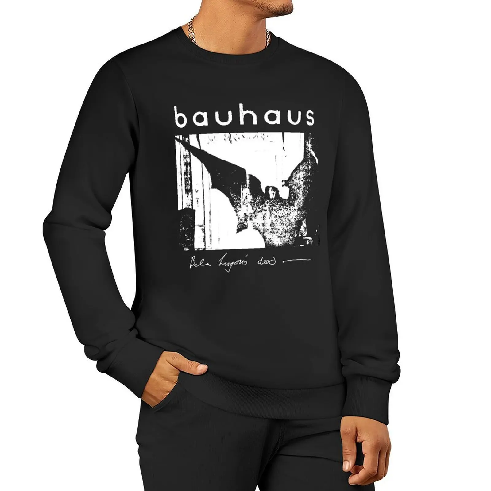 

Bauhaus - Bat Wings - Bela Lugosis Dead Sweatshirt autumn new products winter man sweatshirt