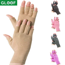 Arthritis Compression Gloves for Relieve Rheumatoid Arthritis,Osteoarthritis,Carpal Tunnel,Joint Pain,Open Fingerless Gloves