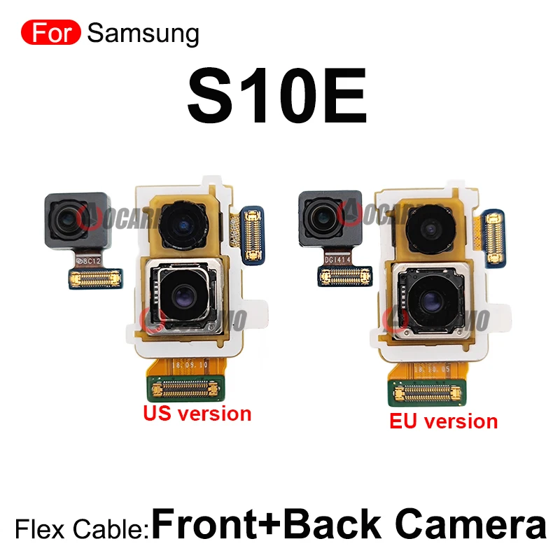 Replacement Parts For Samsung Galaxy S10E Front Facing + Rear Back Main Camera With Flex Cable