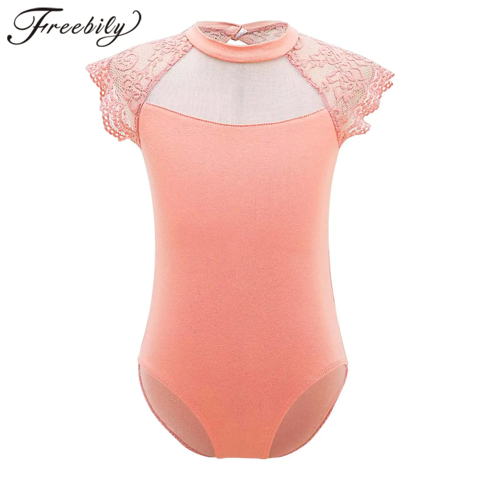 

Gymnastics Leotard for Girls, Sleeveless Lace Splice, Hollow Back, Ballet Dance, Training Jumpsuit, Gymnastic Bodysuit