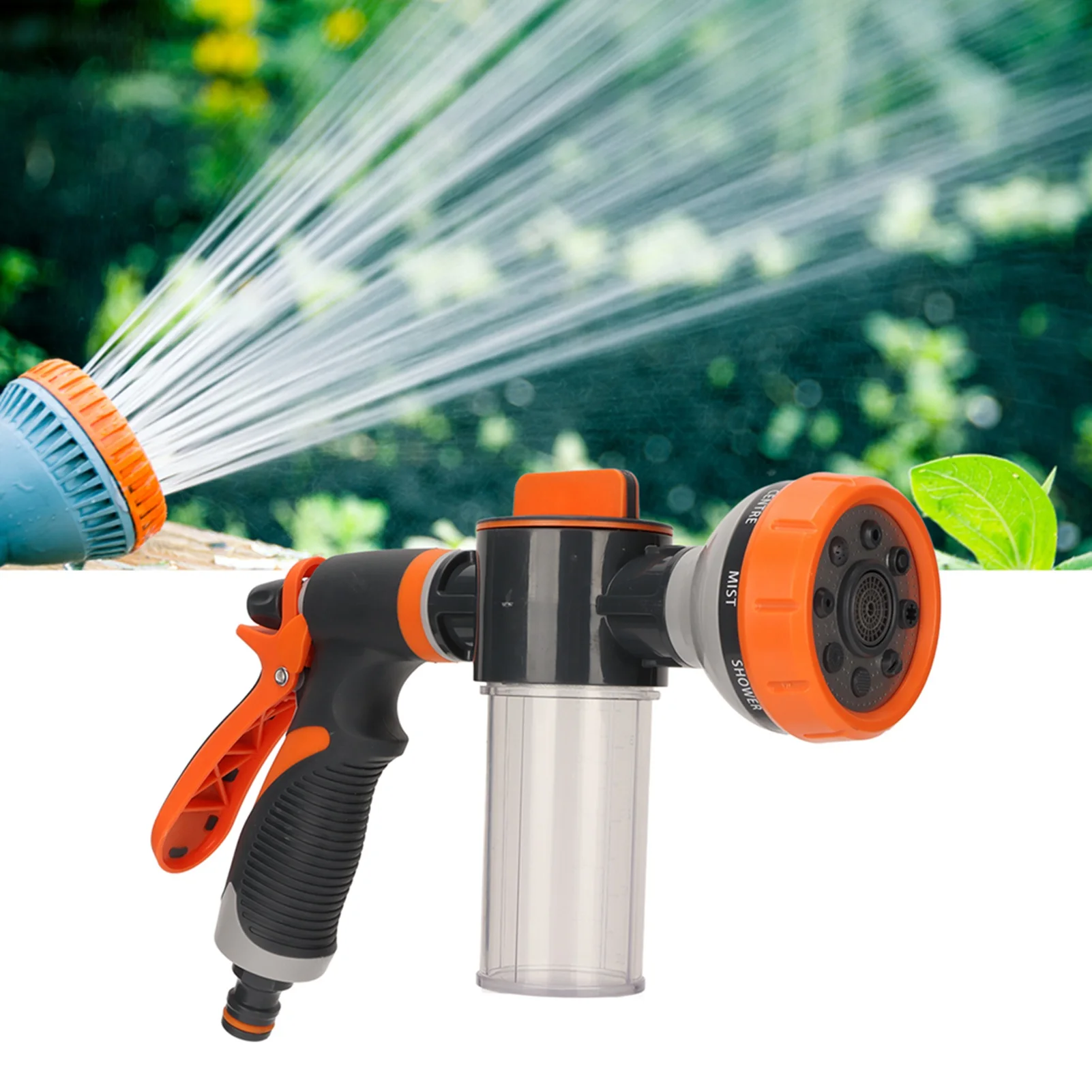 

Garden Watering Foam Sprayer High Pressure Multifunctional Water Spraying Machine With 8 Modes For Agricultural Front Trigger