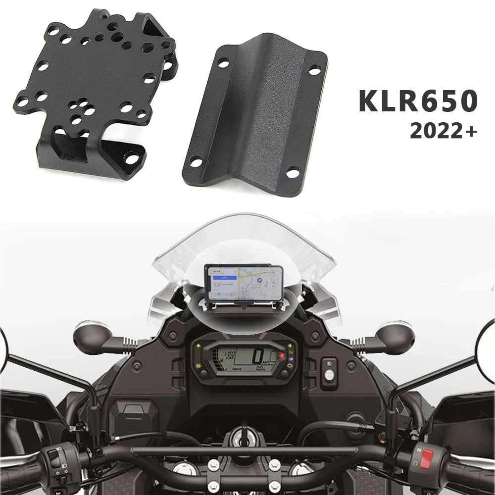 

Универсальные аксессуары для мотоциклов, держатель для телефона, GPS-кронштейн, USB-адаптер для зарядного устройства для Kawasaki KLR650 KLR 650 2022 2023 2024