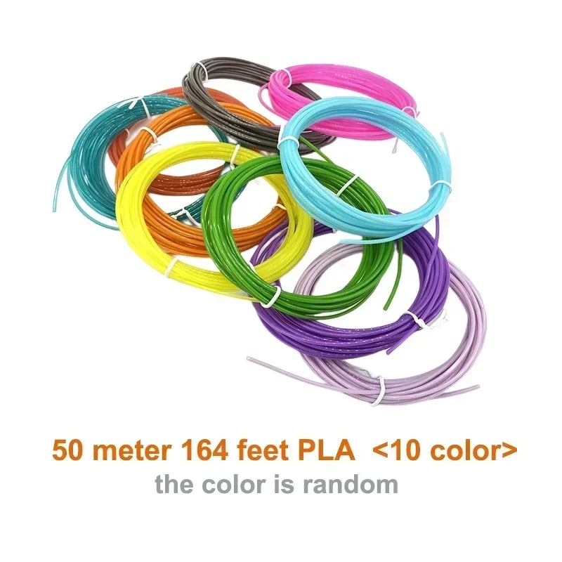 9 50 100 200 Meters PLA Filament for 1.75mm  3D Print Material  Pen Printer Multi Colors 3d printer parts