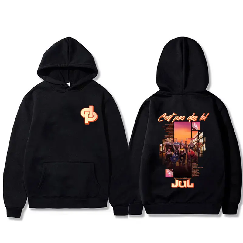 

Rapper Jul Album World Tour 2025 Hoodie Men Women Hip Hop Oversized Pullover Hoodies Male Vintage Casual Fleece Cotton Tracksuit