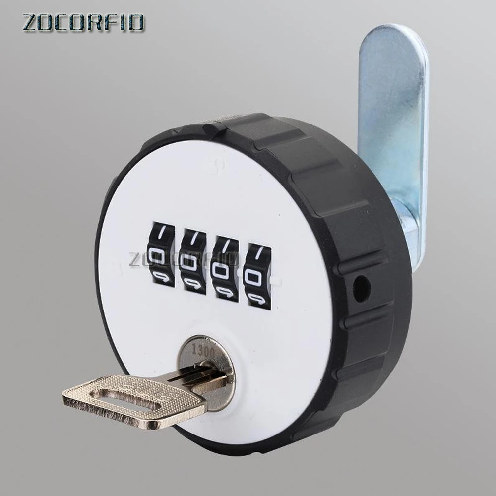 Hardware Drawer Door Anti-theft with Key Drawer Lock Combination Cabinet Cam Lock 4 Digital Round Padlock