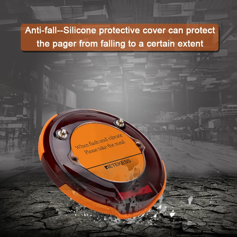 Imagem -05 - Retekess 10 Peças Pagers Coaster para Td156 Restaurante Pager Fila sem Fio Sistema de Paginação sem Teclado Transmissor para Clínica Café