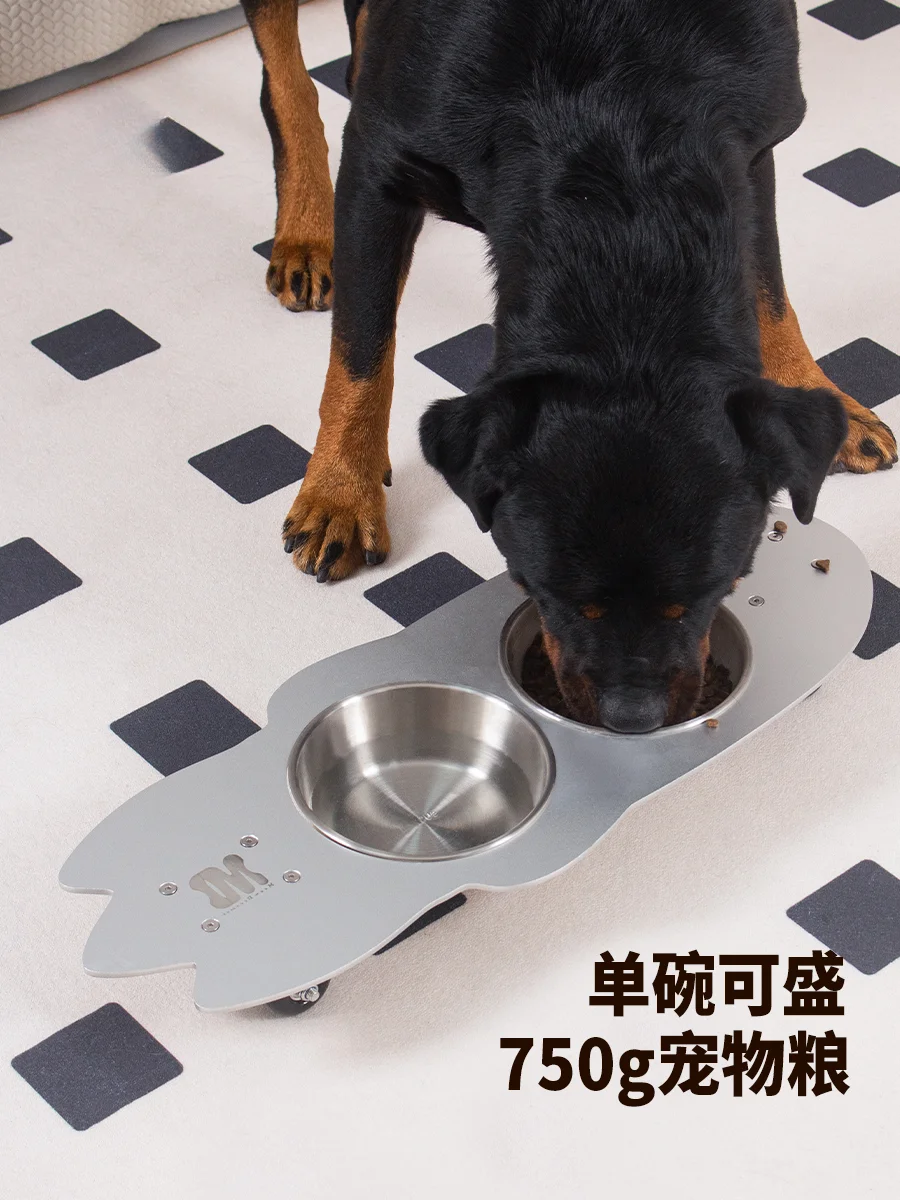 

Pet Bowl Anti-knock Protection Cervical Spine Skateboard Dog Bowl Cat Bowl Rice Basin Drinking Water Integrated