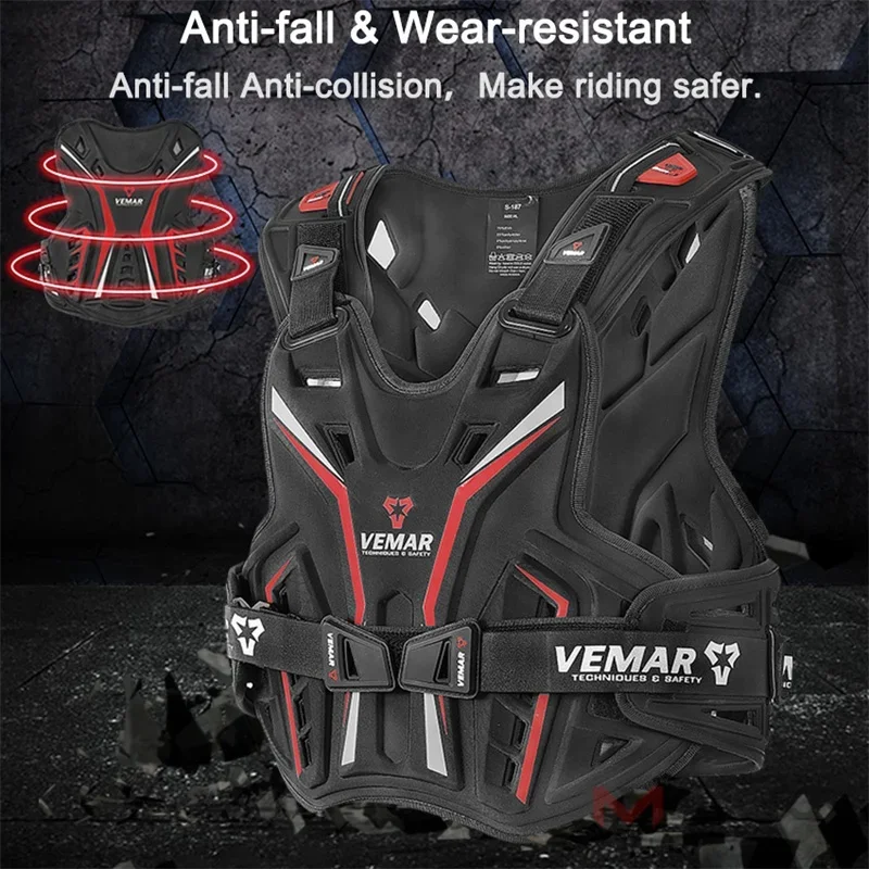 

-for Motorcycle Body Armor Motorcycle Armor Vest Protection Moto Racing Body Protector Jacket Motocross Motorbike ATV DH Armor
