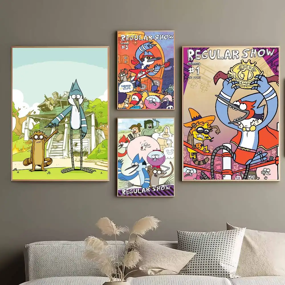 R-Regular Cartoon Show Movie Poster HD posters Self-adhesive waterproof ideal for living room bedroom bar decoration