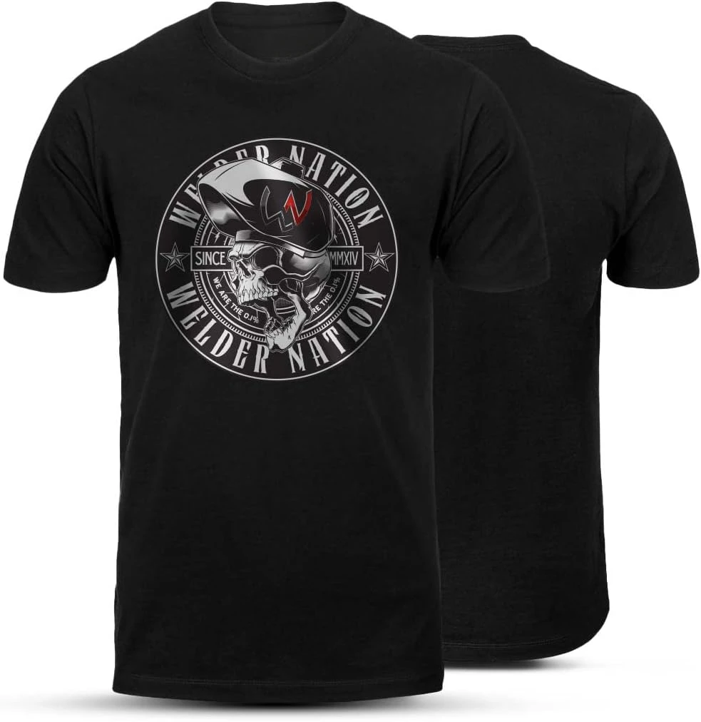 Мужская футболка Ropa Hombre Welder Nation в юмористическом стиле, удобные и универсальные для работы или повседневные свободные футболки для взрослых