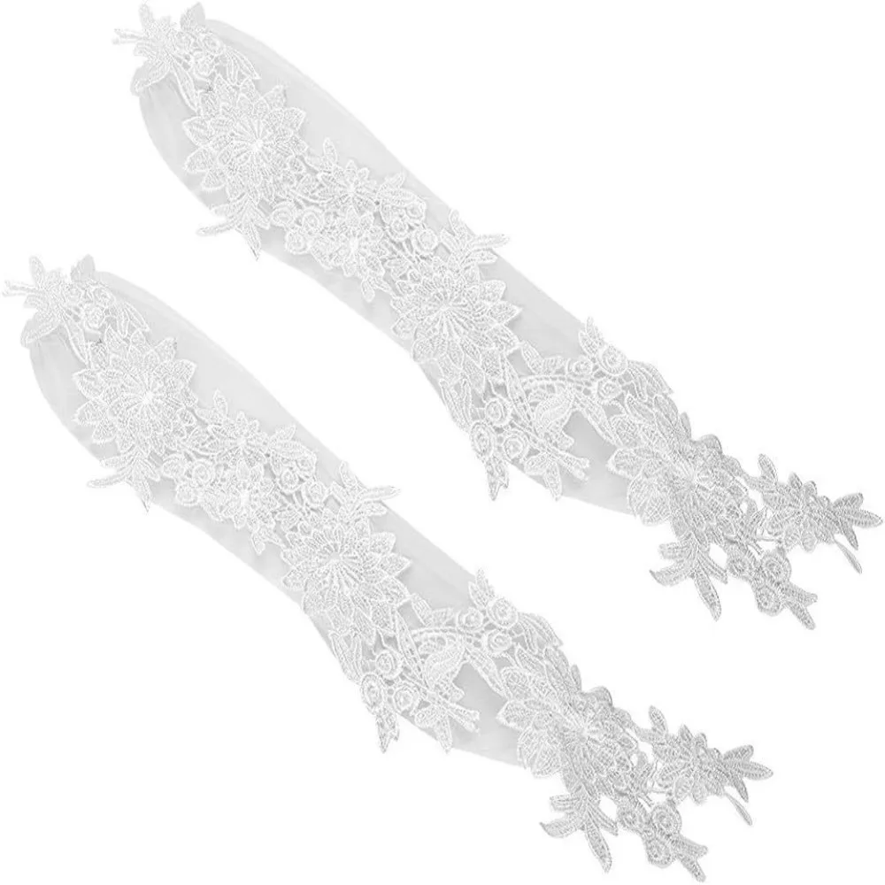 댄스 장갑 핑거리스 신부 장갑 꽃 자수 여성 코스프레 장갑 길어진 레이스 롱 미튼 드레스업