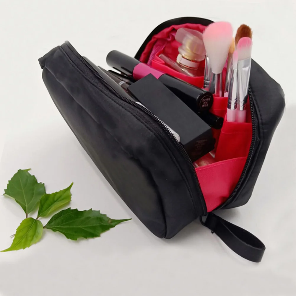 컴팩트 여행 가방 여성용 경량 메이크업 정리함 방수 나일론 세면도구 파우치 휴가 체육관 캠핑용
