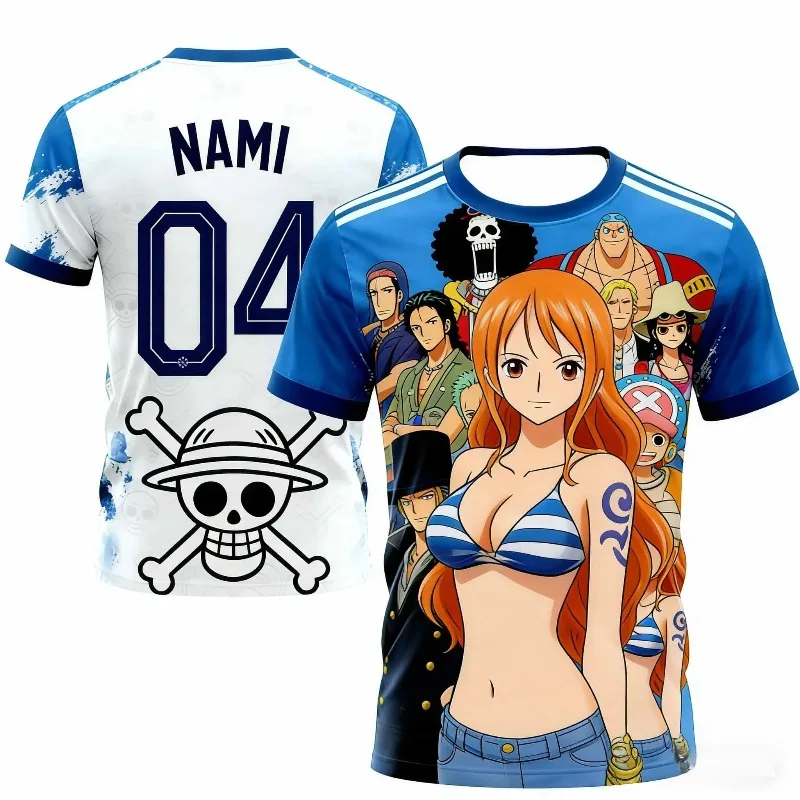 One Piece Straw Hat Luffy Comic Panel Raglan Tee 3D All Over Print Breathable Shonen Harajuku Casual Short Sleeve Unisex Top