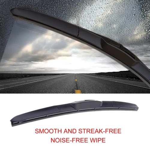 Imagen 2 del producto Limpiaparabrisas limpiaparabrisas de tres etapas gancho Universal en forma de J/U 14 ""16"" 17 ""18"" 19 ""20"" 21 ""22"" 24 ""accesorios de tira de goma Natural
