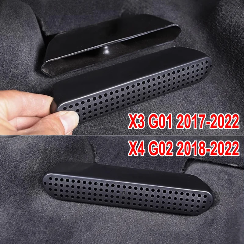 Car Air Vent Cover Grille For BMW X3 G01 F25 X4 G02 F26 Rear Seat Outlet Dustproof Protector Interior Accessories