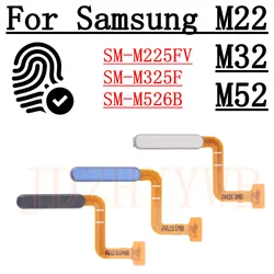 For Samsung Galaxy M22 M32 M52 5G Touch ID Scanner Connect Motherboard Home Button Fingerprint Sensor Flex Cable