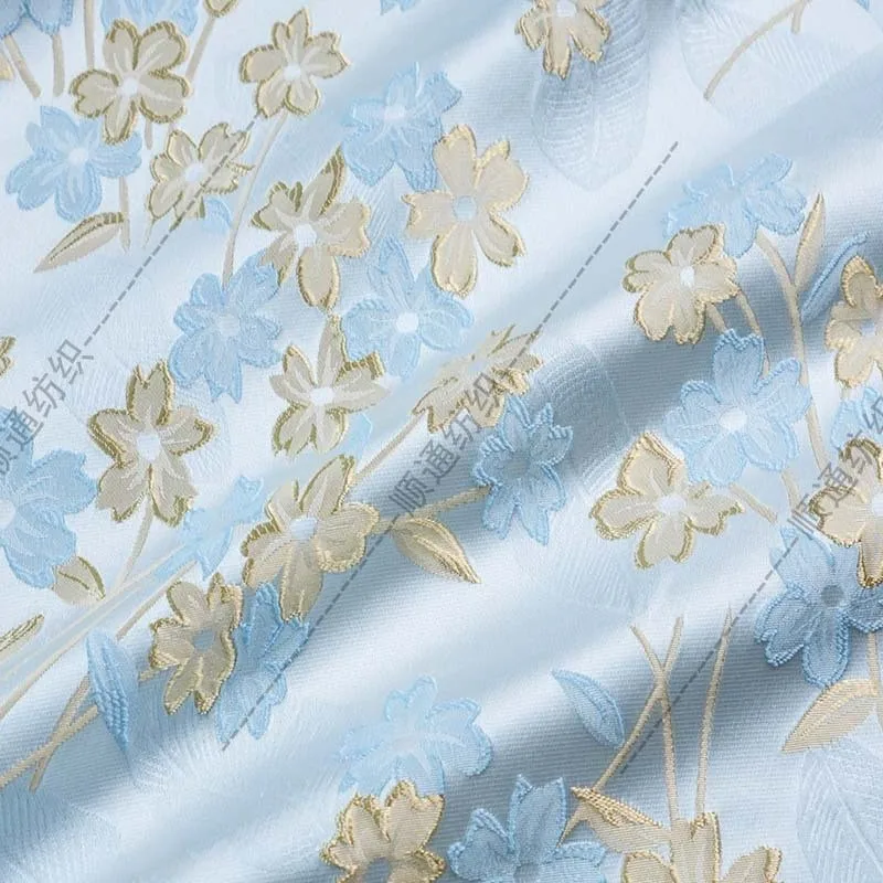 Jacquard fabric embossed imitation brocade Hanfu vest armor cheongsam traditional Chinese style color woven