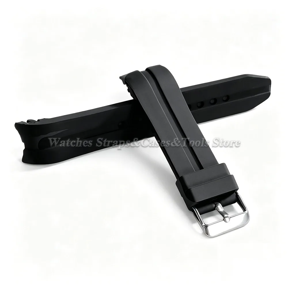 Uhrenarmband mit gebogenem Ende, 22 mm, 24 mm, 26 mm, weiches Silikon-Gummi, universelles Uhrenarmband, wasserdichtes Sportuhrenarmband für Herren und Damen – Detail 10