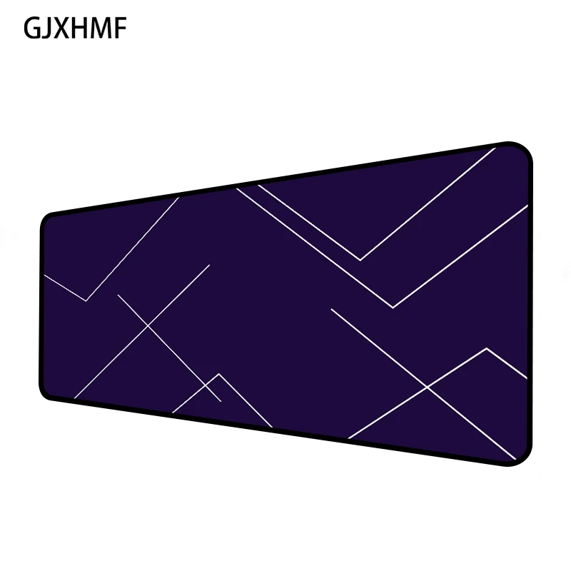 Simple Pattern Blue Mouse Pad XL Abstract Geometry Lines Table Mat Mouse Pad for Keyboard