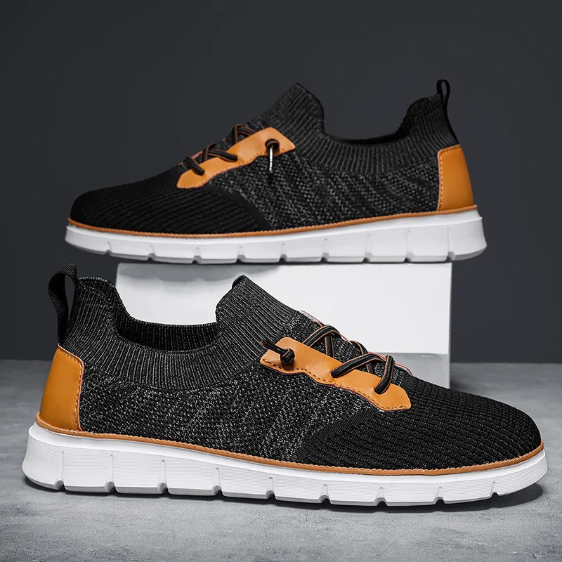 YRZL Men's Outdoor Sports Shoes Slip on Lightweight Non-slip Comfortable Breathable Summer Casual Sneakers Big Size 39-48