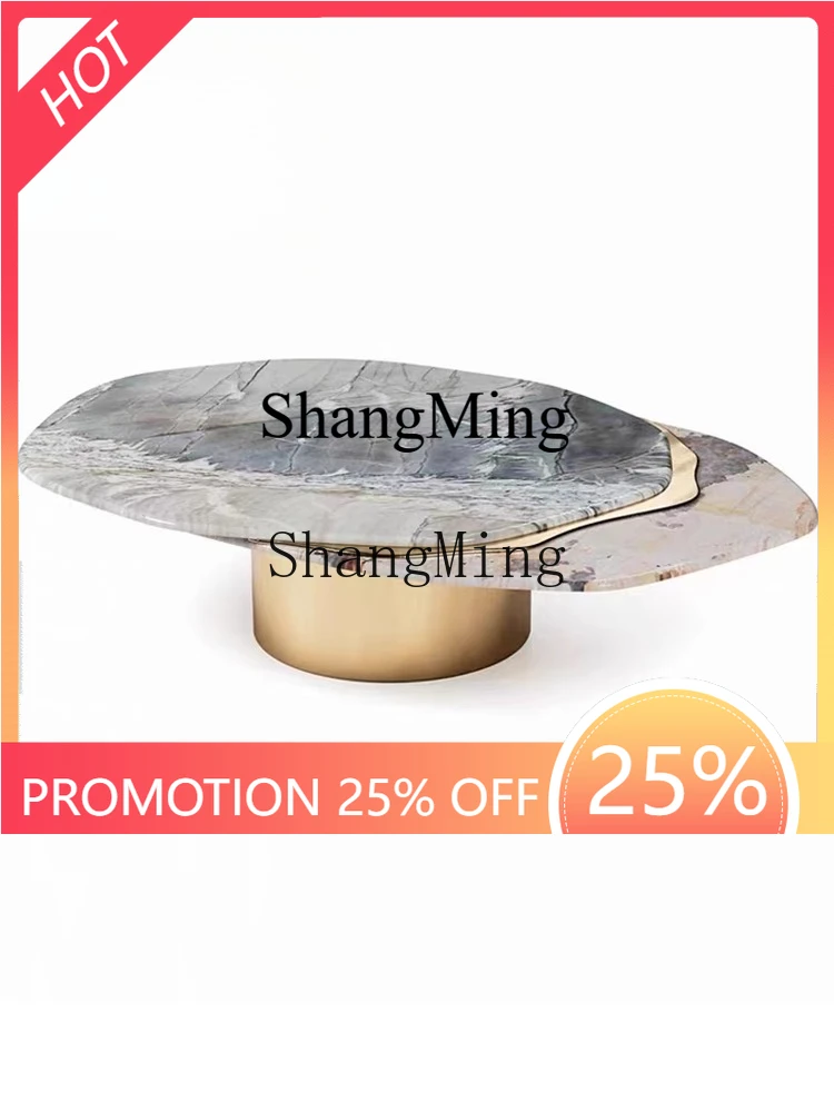 

CL marble rotatable coffee table small apartment designer tea table creative coffee table