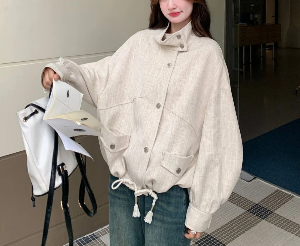 سترة عمال عصرية على الطراز الغربي للنساء لخريف 2025، نمط جديد فضفاض وكسول، كاجوال #4
