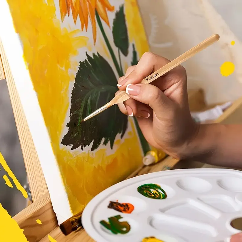 Model Paint Brushes Dry Brush - Large Dry Brush Set with Miniature Detail Paint Brush Set for Effortless Miniature Painting, Sca