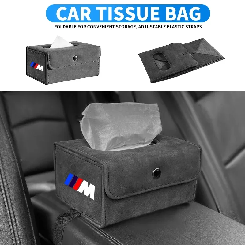 

Многофункциональный складной автомобильный держатель для салфеток для BMW M M3 M5 Performance E36 E46 E39 E53 E90 E60 E61 E93 E87 F10 X1 X3 X5, аксессуары