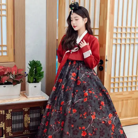 Hanbok Korean Traditional Dress Women Korean Wedding Dress Adult Dress Improved Court Costume National Dance Clothes 한복