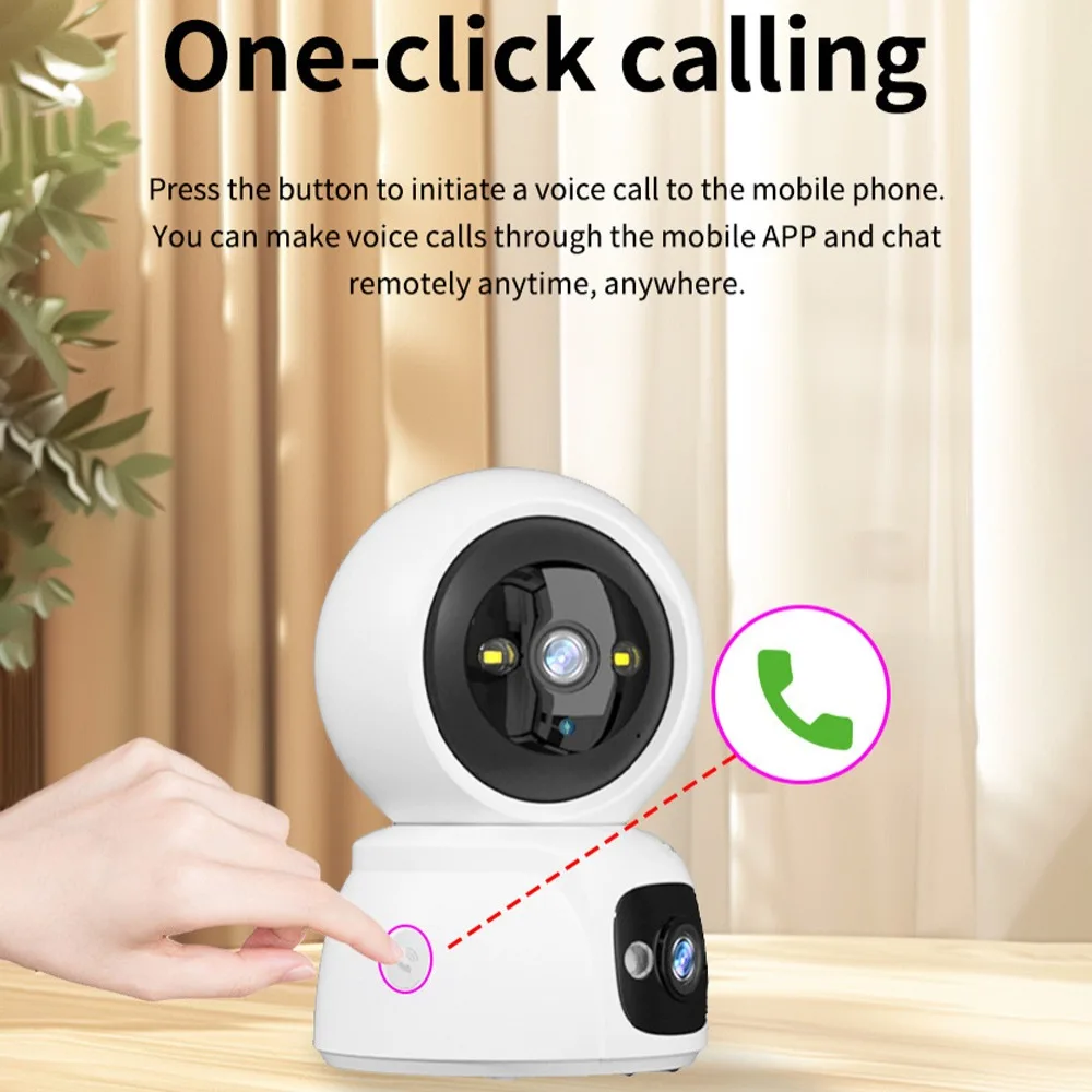 360° Wireless WiFi Surveillance Camera Night Vision 2-Way Talk WiFi Indoor Camera Automatic Tracking Voice Intercom