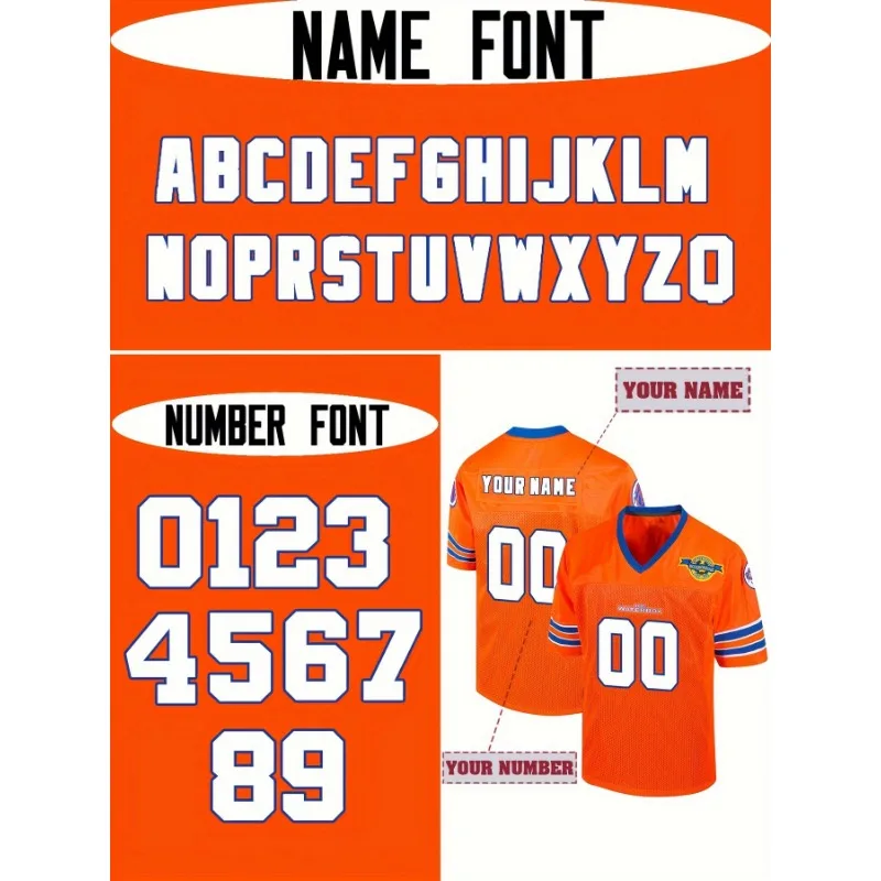 Customized Name and Number The Waterboy Bobby Boucher Adam Sandler 50th Anniversary Football TShirt Men Women Rugby Tshirt