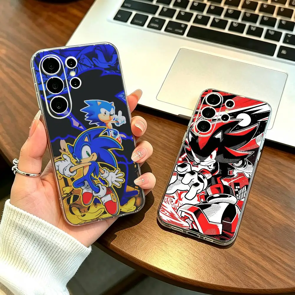 Sonic the Hedgehog Phone Case For Samsung S25,S24,S21,S22,S23,S30,Ultra,S20,Plus,Fe Transparent Cover