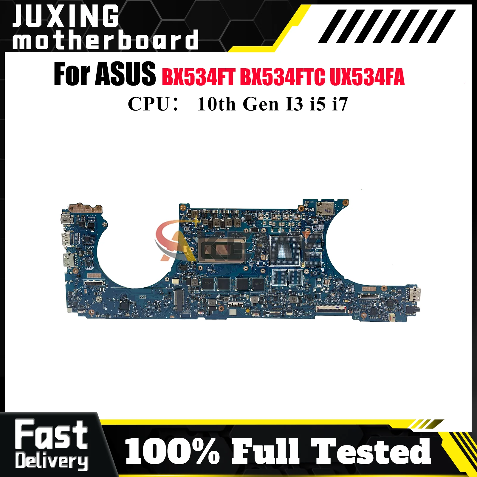 

UX534FA Материнская плата для ноутбука ASUS BX534FTC RX534FTC UX534FTC UX534FT BX533FTC BX534FT UX534F Материнская плата с 10-го поколения I3 i5 i7
