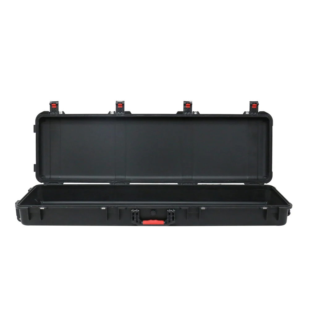 Hot Selling IP67 Waterproof Hard PP Plastic Gun Case with Wheels Equipment Protective Case Custom Foam Logo view 2