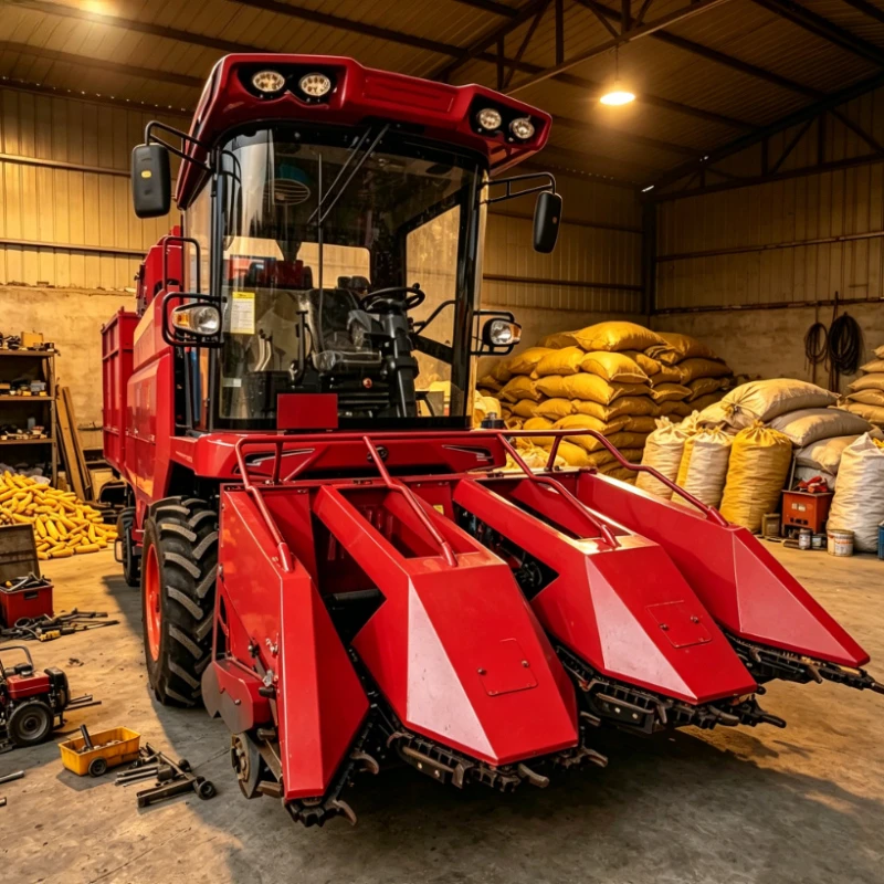 Customized 4YZ-3WA Three Row Maize Harvesting Machine Self Propelled Corn Harvester for Agricultural Use