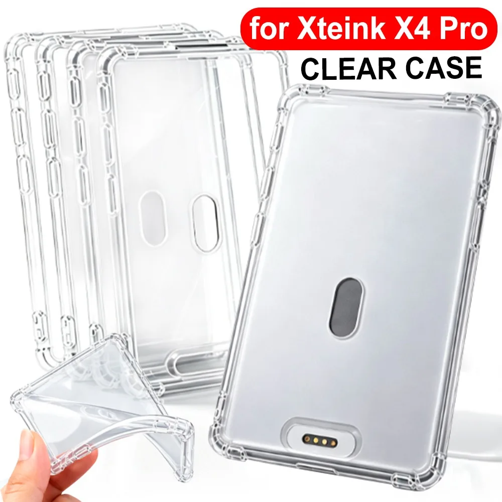 For XTEINK X4Pro Transparent TPU Soft Case Full Transparent Shell Protective Cover Case Anti Fall Soft Shell for XTEINK X4 Pro