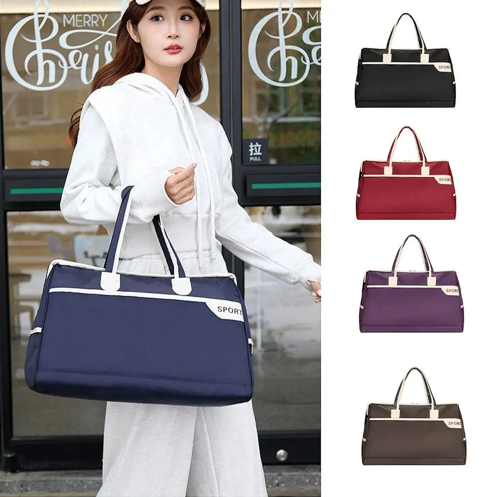

Korean style Travel Luggage Bag Waterproof Single Shoulder Sports Fitness Handbag Carrying Large Capacity Gym Bag Women