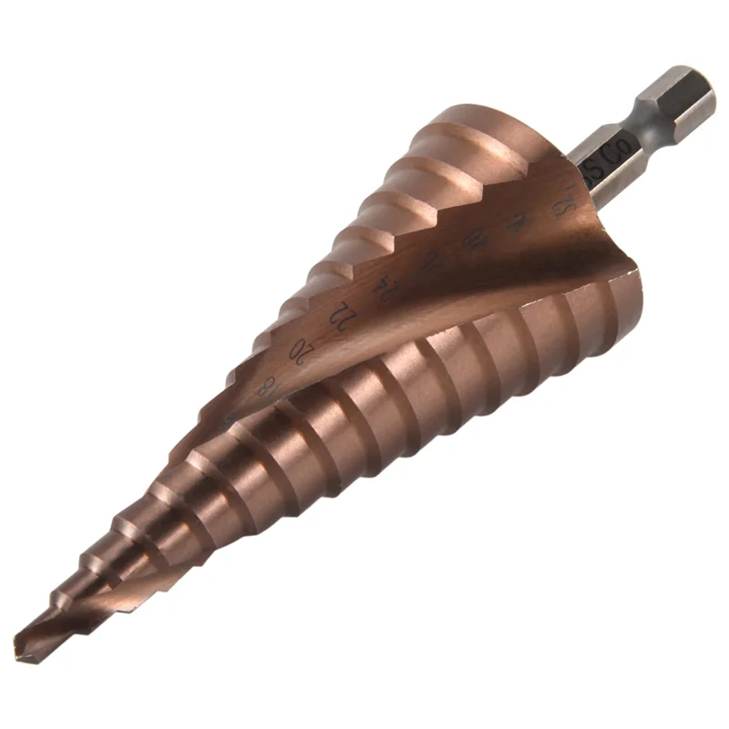 

BAAG-M35 HSS Co Step Drill Bit Cobalt Cone Drill Bits 4-32Mm Wood Stainless Steel Metal Hole Saw Tool Set Hex