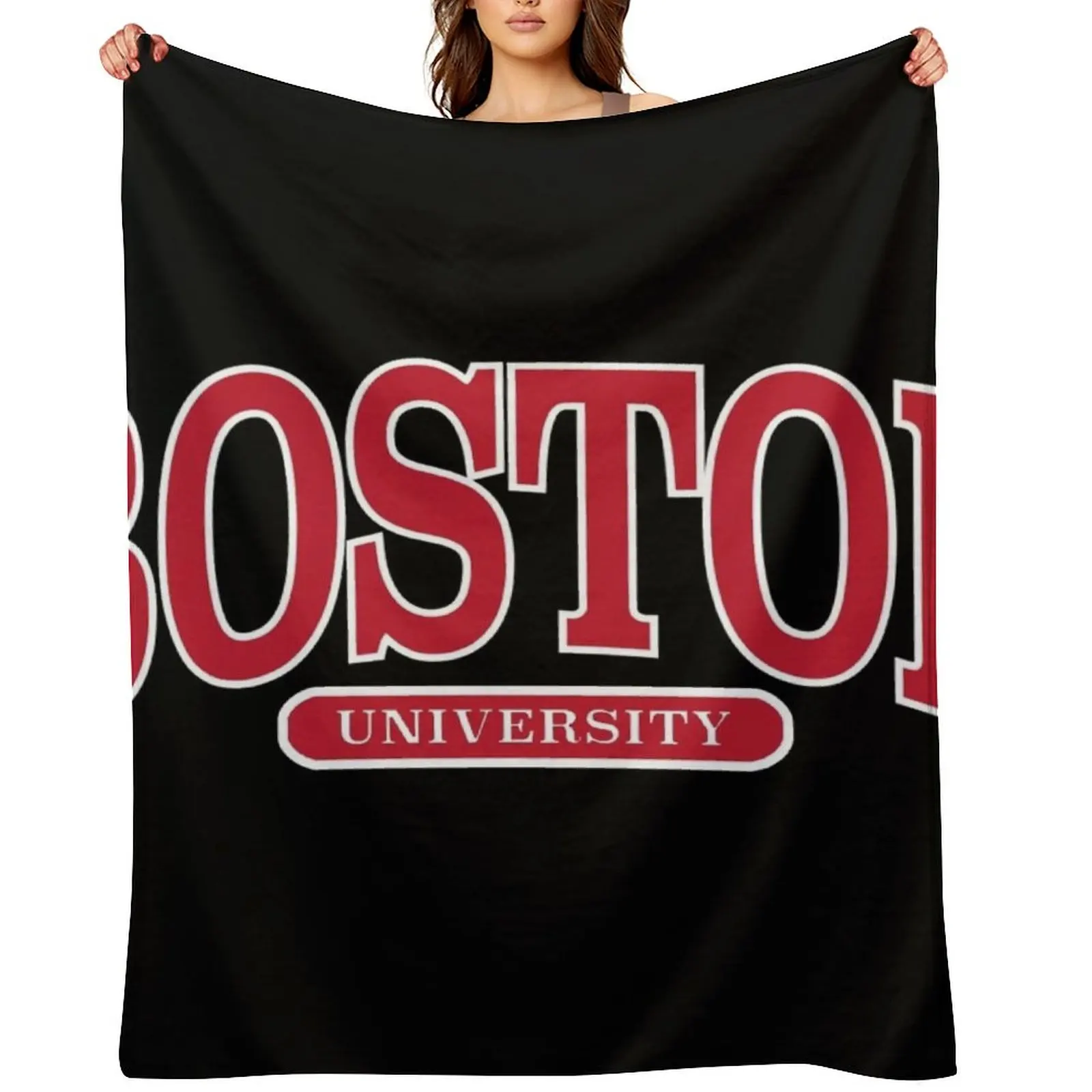 

bu - serif font curved Throw Blanket Luxury Designer wednesday Beautifuls Bed Fashionable Blankets