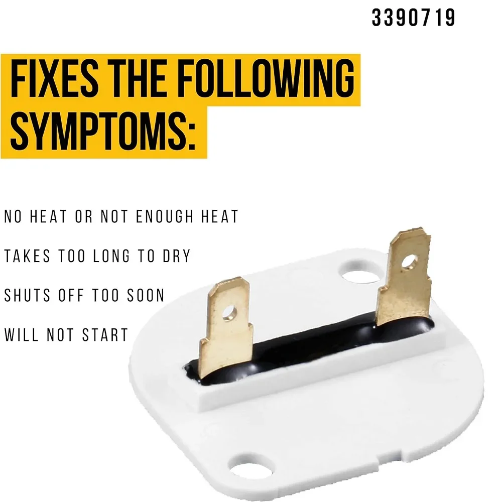 3390719   Fusibile termico per asciugatrice compatibile con asciugatrici Whirlpool e Kenmore PS 11741444   AP AP 3133489 688841 690198 279650 3389639