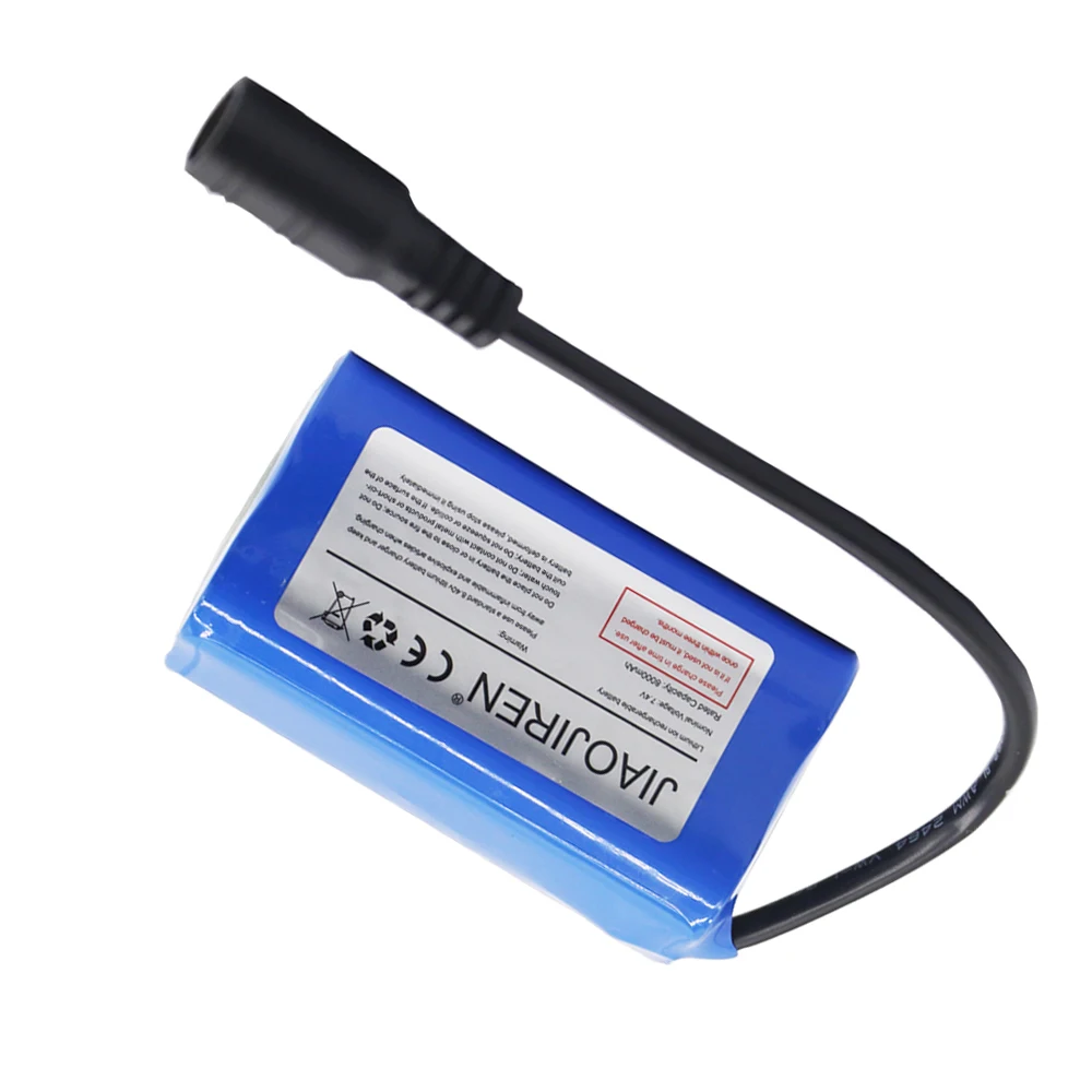 7.4V 8000mah 18650 batteria lipo per T188 T888 2011-5 TH88 CF18 C18 T008 2.4G telecomando barca da pesca pezzi di ricambio 2S batteria