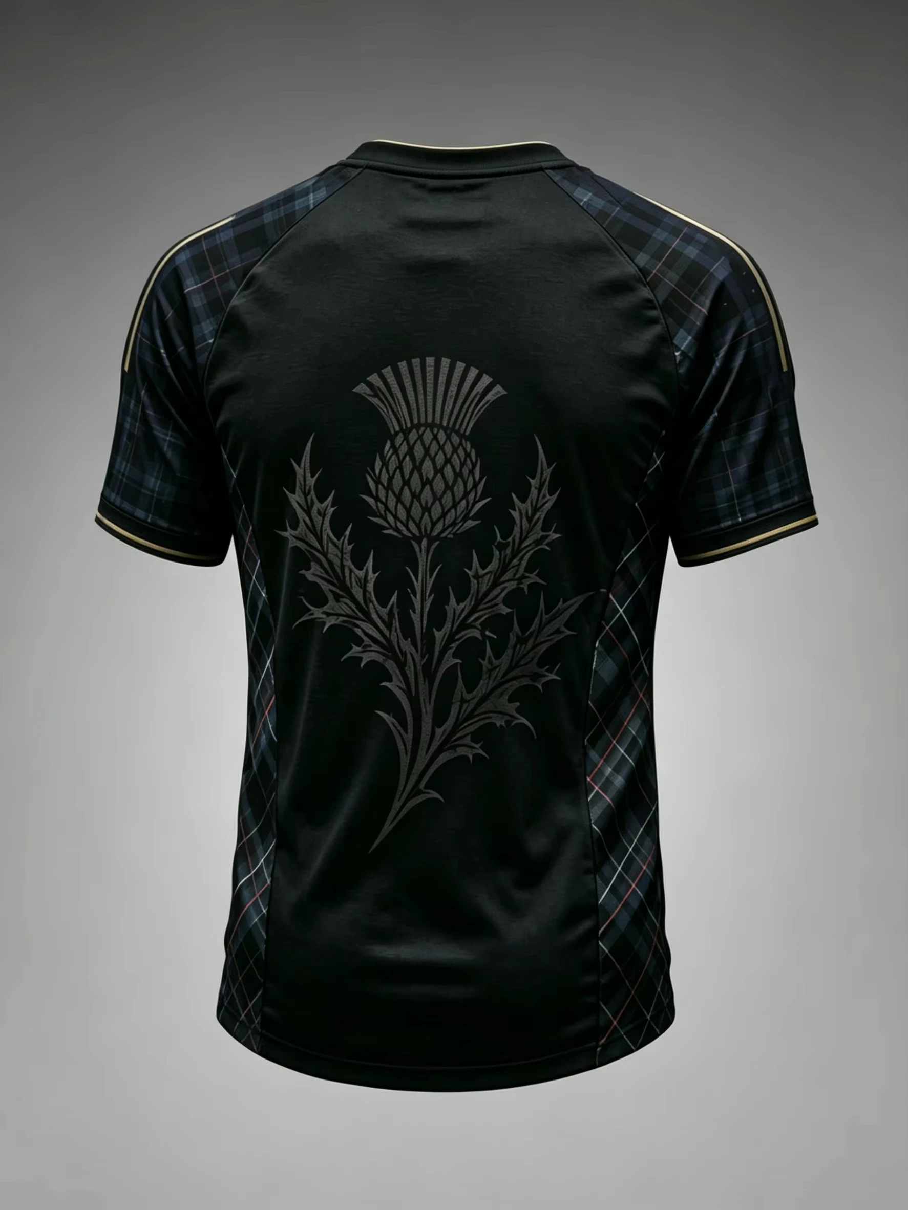 Herren-Scotland-Top mit Saltire-Flaggen- und Distel-Print, einzigartiges, stimmungsvolles Grafik-T-Shirt, Familien-Kinder-T-Shirts, Fußballtrikot, Mode 26 – Detail 4