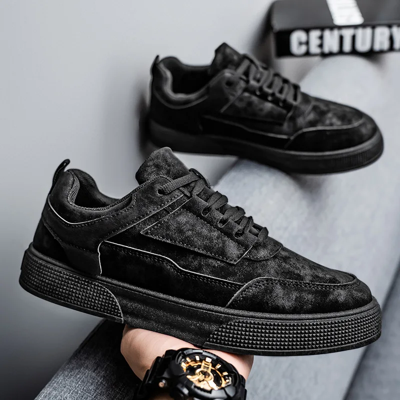 Sapatos baixos masculinos de luxo tênis primavera outono sapatos esportivos ao ar livre para homens moda sapato vulcanizado para paraquedista