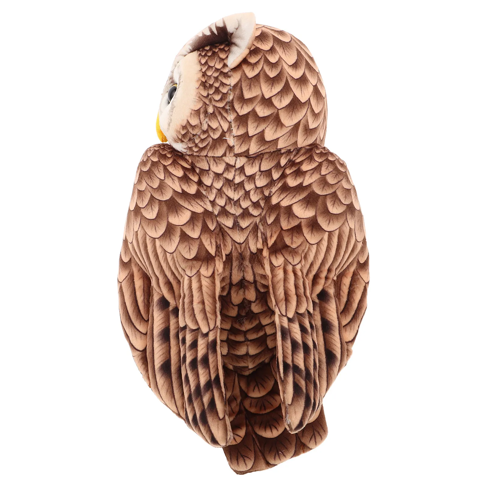 Nature Inspired Owl Pillow Intricate Details Warm Expression Cozy Living Room Bedroom Desk Decor Portable Lightweight Comfort