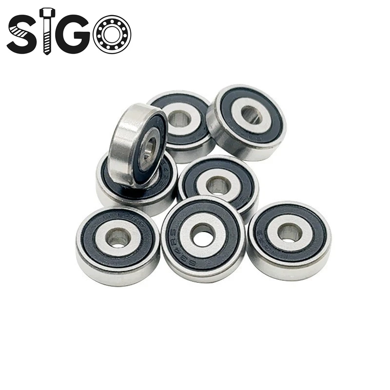 4PCS 638RS 8x28x9mm Miniature Rolling Bearings Deep Groove Ball Bearing  638-2RS 638 2RS RS
