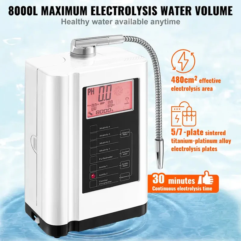 

Ионизатор для щелочной воды Kangen PH 4.5-10.5 с титановыми пластинами с платиновым покрытием