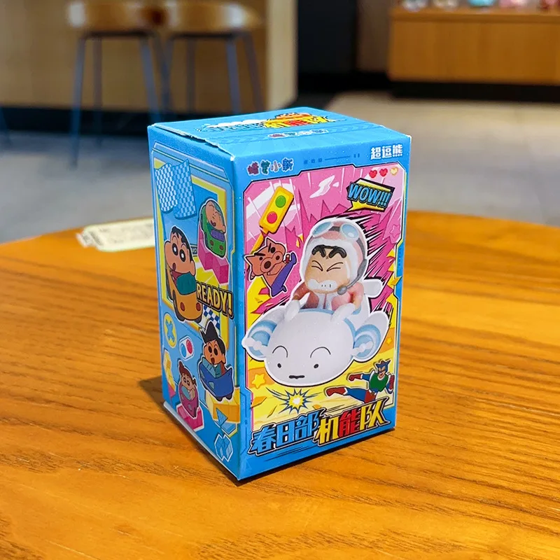 Pastello originale Shin Chan Scatola cieca Pastello Shin-Chan Action Figure Doll Decorat Collezione di ornamenti per auto Giocattolo Regalo di Natale
