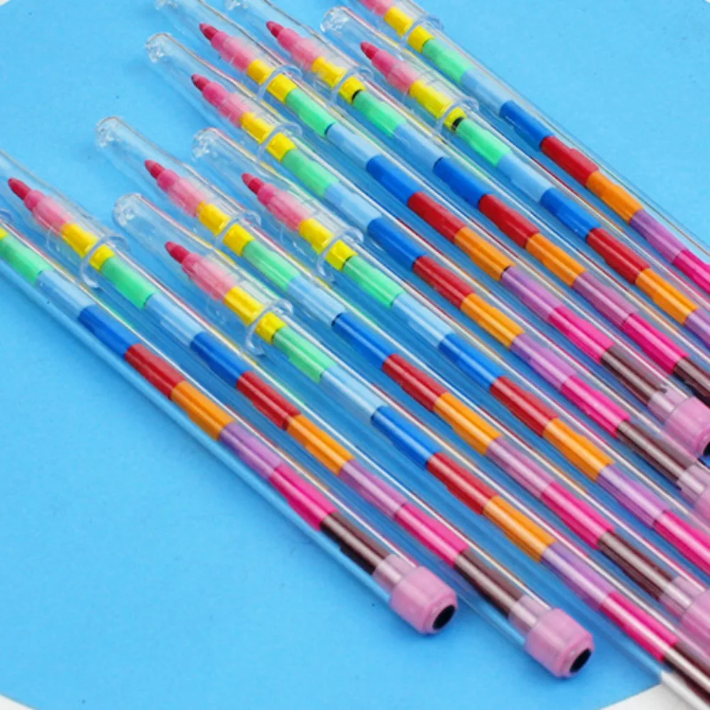 

10Pcs 11 Colors Block Crayon Colorful Painting Pen for Kids Birthday Party Favors Kindergarten Rewards Dropship Xmas Gits