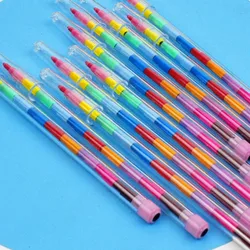 10Pcs 11 colori Block Crayon penna colorata per bambini festa di compleanno bomboniere premi per l'asilo Dropship Xmas Gits