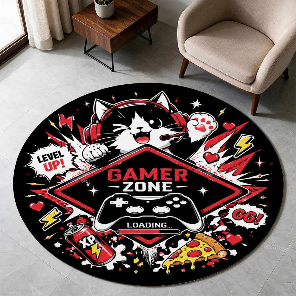 Gamer Zone Level Up Gaming Mat for PC Desk Area Gaming Rug for Streaming Setup Accessories
